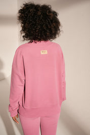 CLASSIC CUT PINK SWEATSHIRT - MANSELA