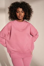 CLASSIC CUT PINK SWEATSHIRT - MANSELA