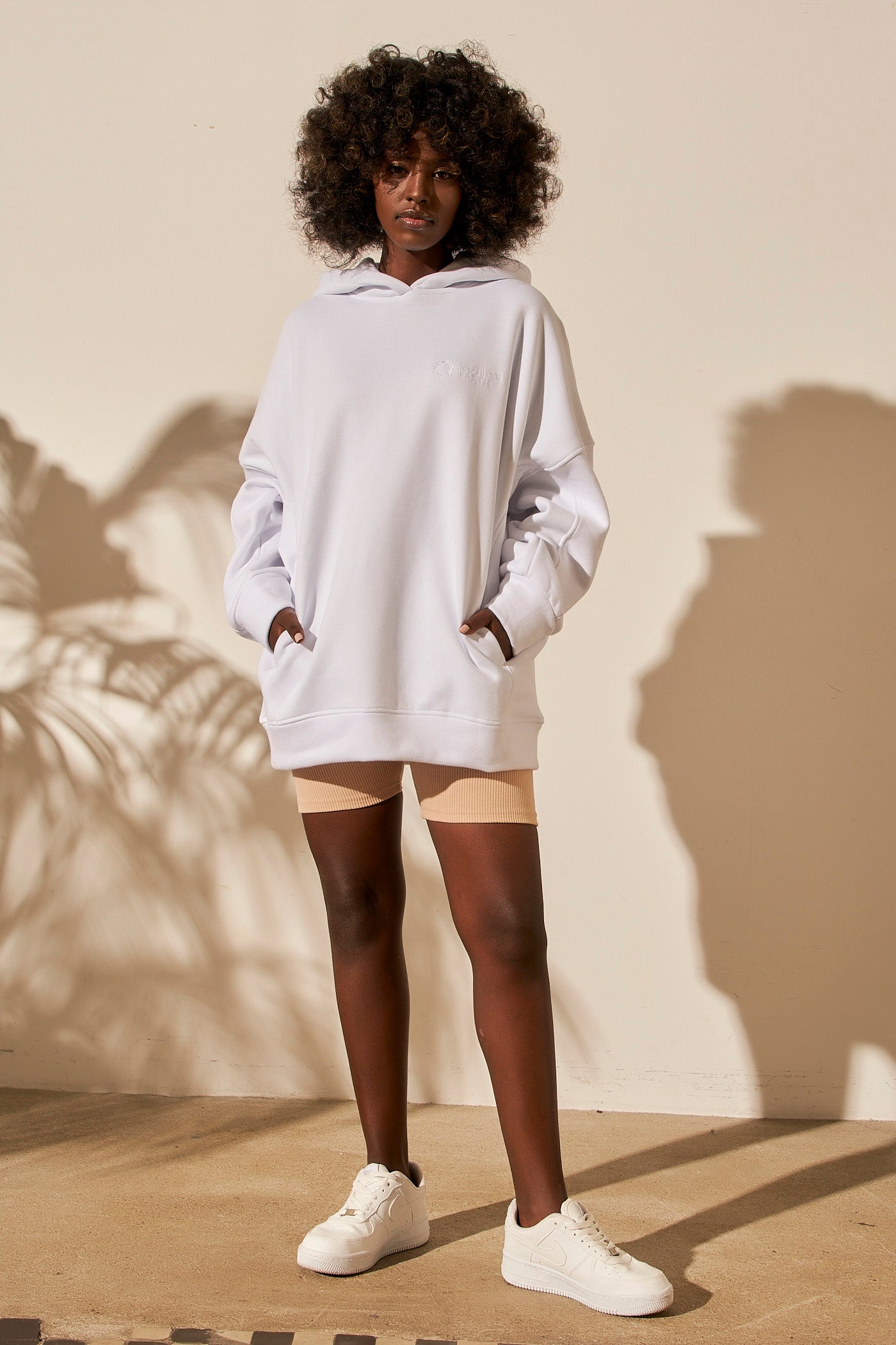 OVERSIZED HOODIE WHITE - EGERIA