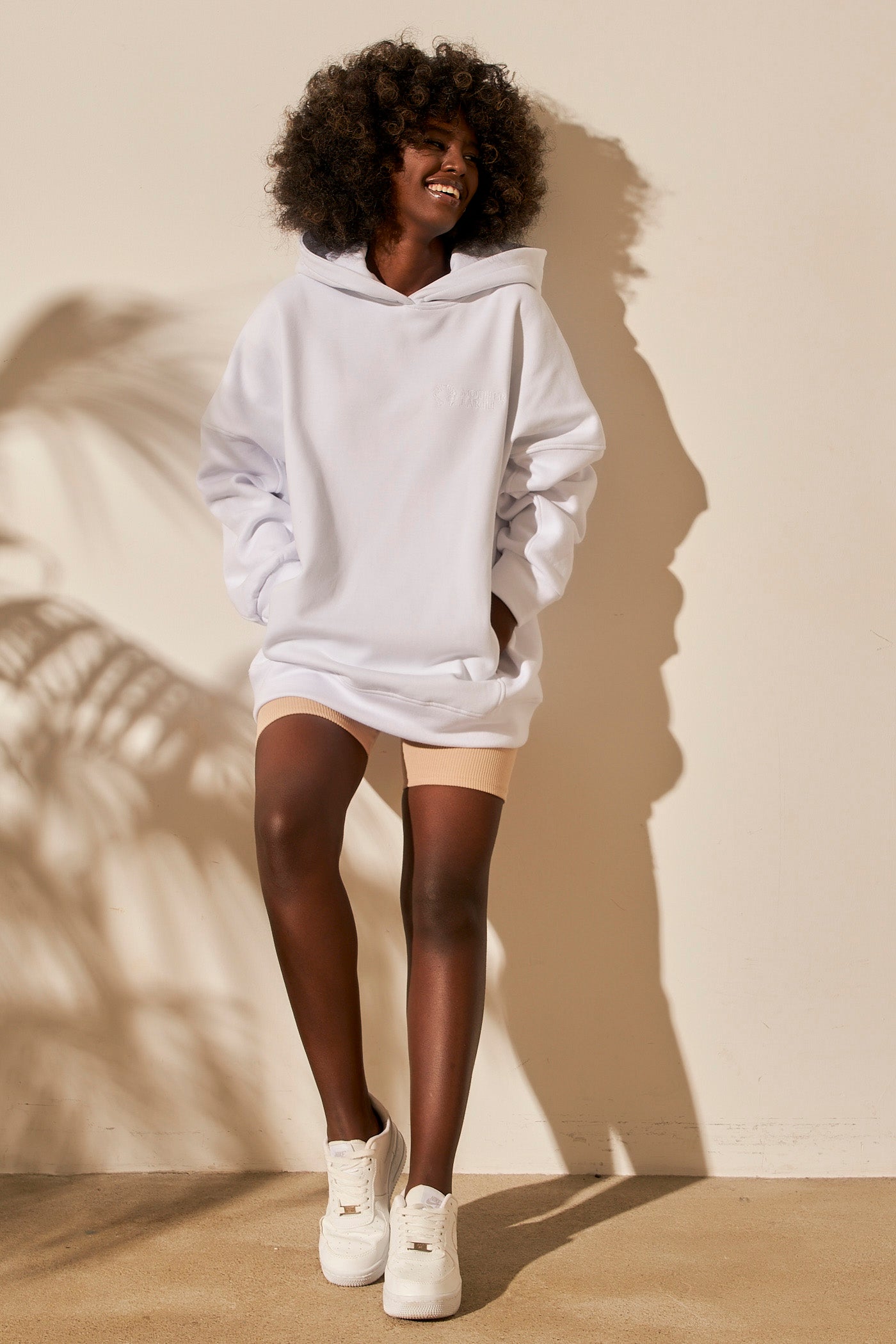 OVERSIZED HOODIE WHITE - EGERIA