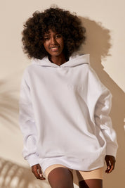 OVERSIZED HOODIE WHITE - EGERIA