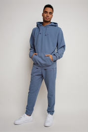 MEN'S WASHED EFFECT BLUE SWEATPANTS - CORADO