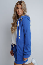 CORNFLOWER HOODED SWEATSHIRT - ARINA