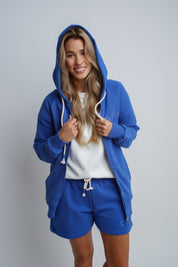 CORNFLOWER HOODED SWEATSHIRT - ARINA