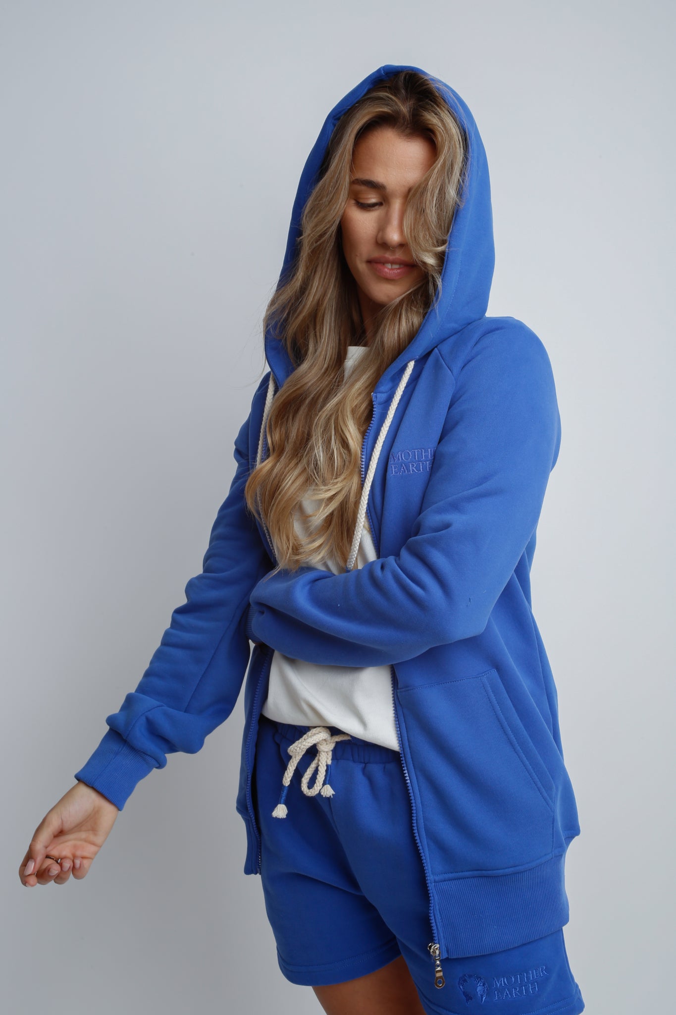 CORNFLOWER HOODED SWEATSHIRT - ARINA