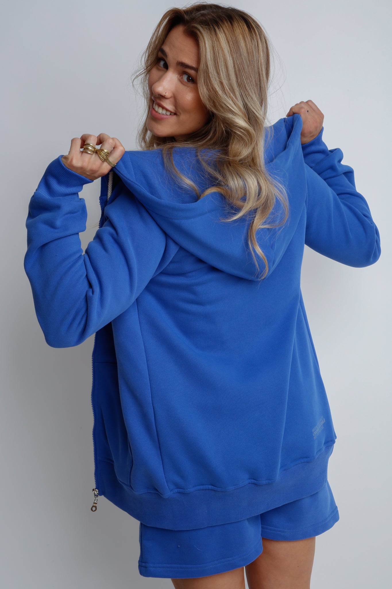 CORNFLOWER HOODED SWEATSHIRT - ARINA