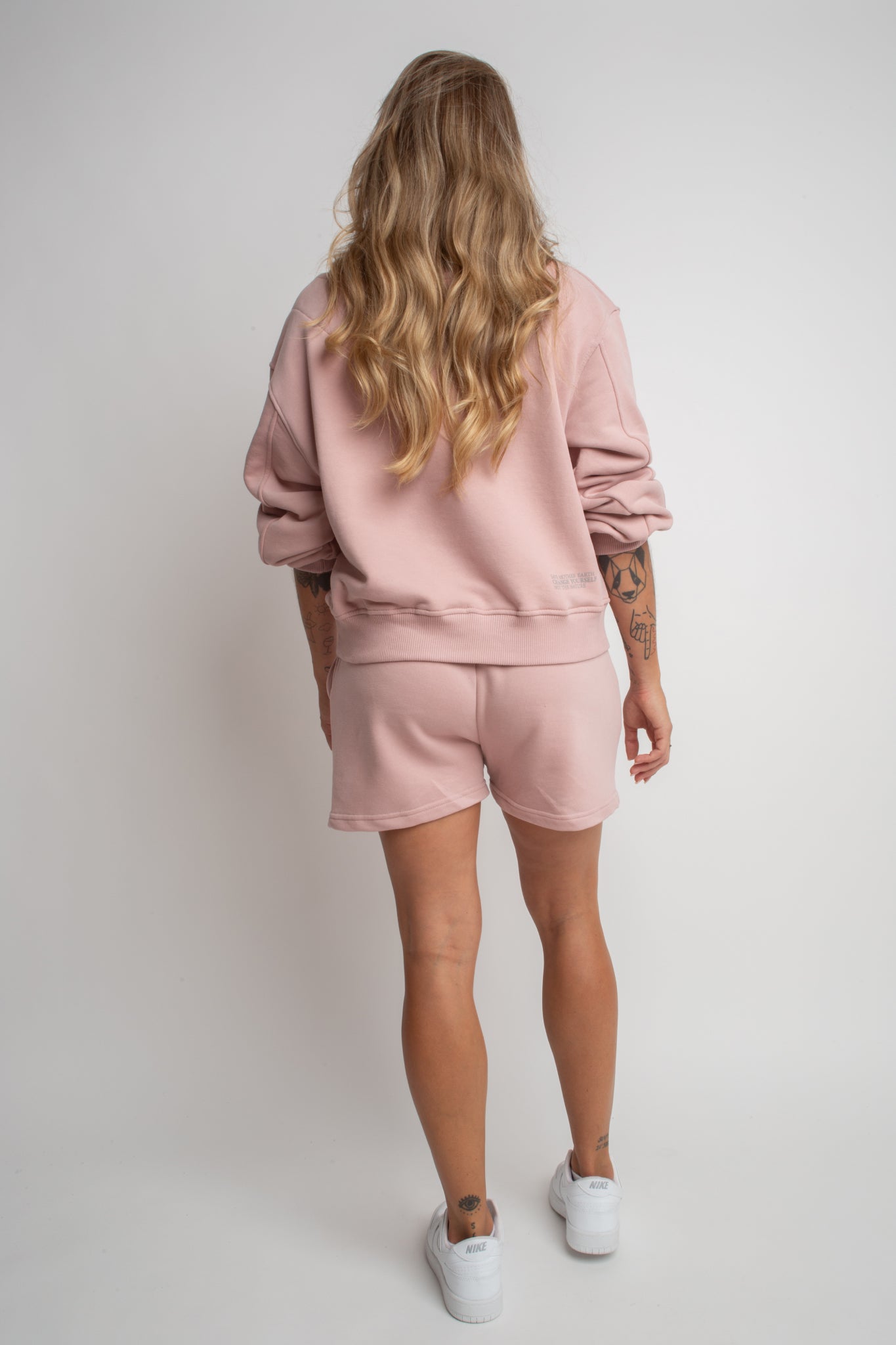 LIGHT PINK CREWNECK SWEATSHIRT - COMINO