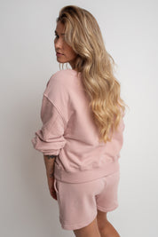 LIGHT PINK CREWNECK SWEATSHIRT - COMINO