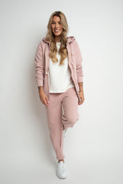 LIGHT PINK HOODED ZIPPER - ARINA