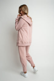 LIGHT PINK HOODED ZIPPER - ARINA