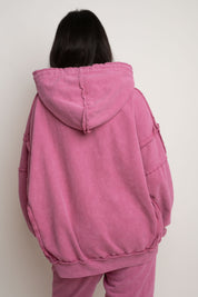 OVERSIZE PINK HOODIE - MAUPITI