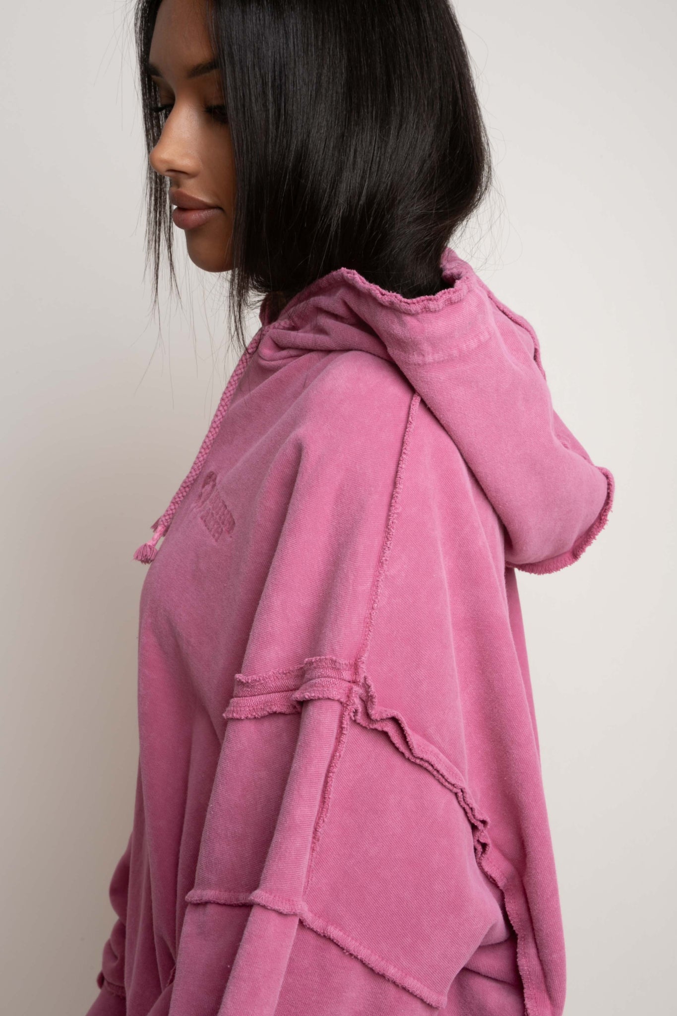 OVERSIZE PINK HOODIE - MAUPITI