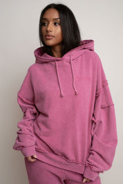 OVERSIZE PINK HOODIE - MAUPITI