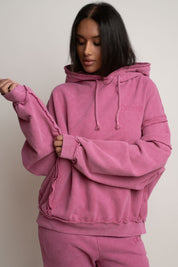 OVERSIZE PINK HOODIE - MAUPITI