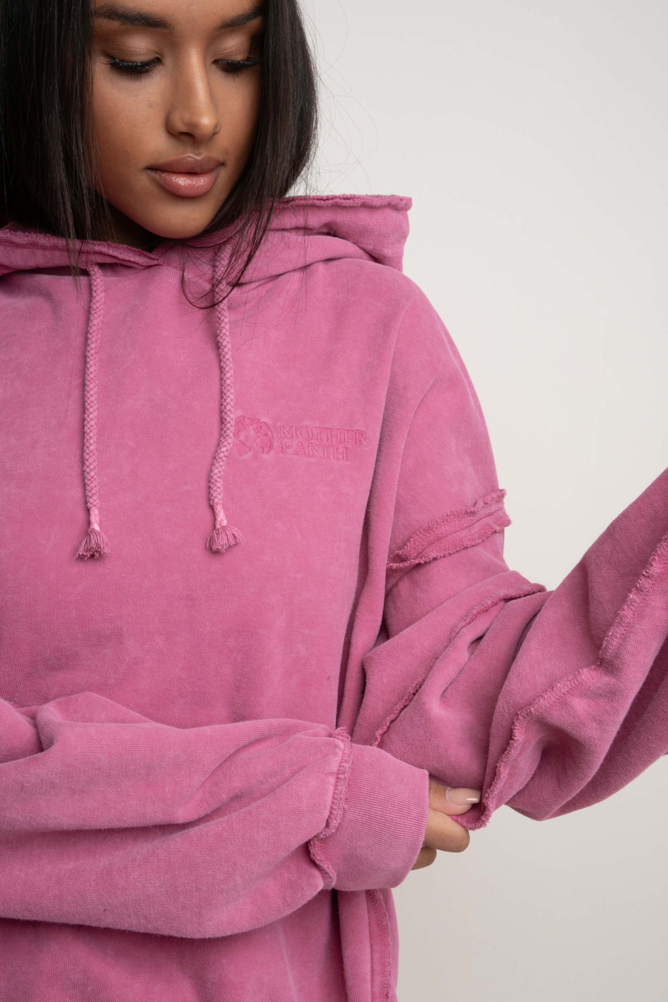 OVERSIZE PINK HOODIE - MAUPITI