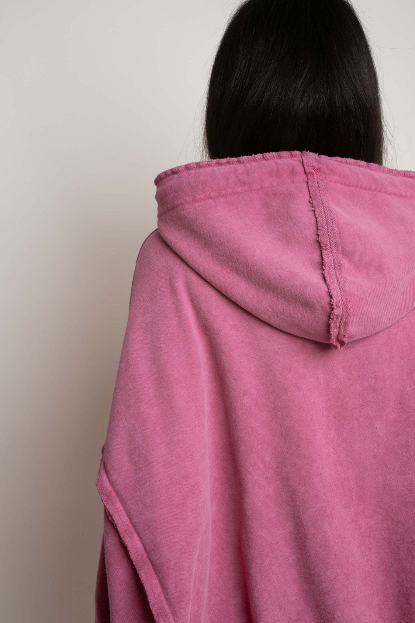 OVERSIZED SWEATSHIRT WITH WASHED EFFECT PINK - HOLA