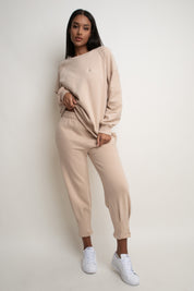 REGULAR FIT BEIGE SWEATSHIRT - ARMINA