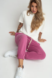 KARPATOS - OVERSIZE UNISEX FUCHSIA SWEATPANTS