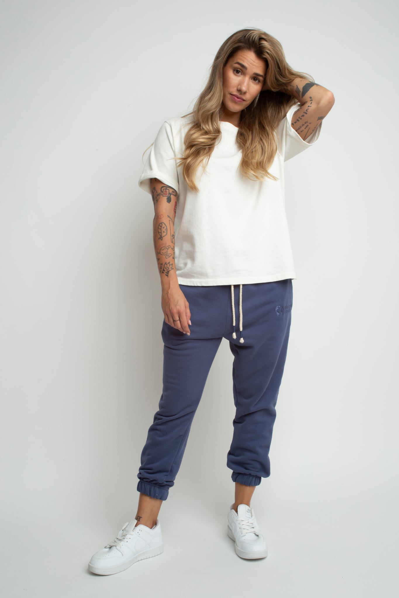 KARPATOS - OVERSIZE UNISEX SWEATPANTS NAVY