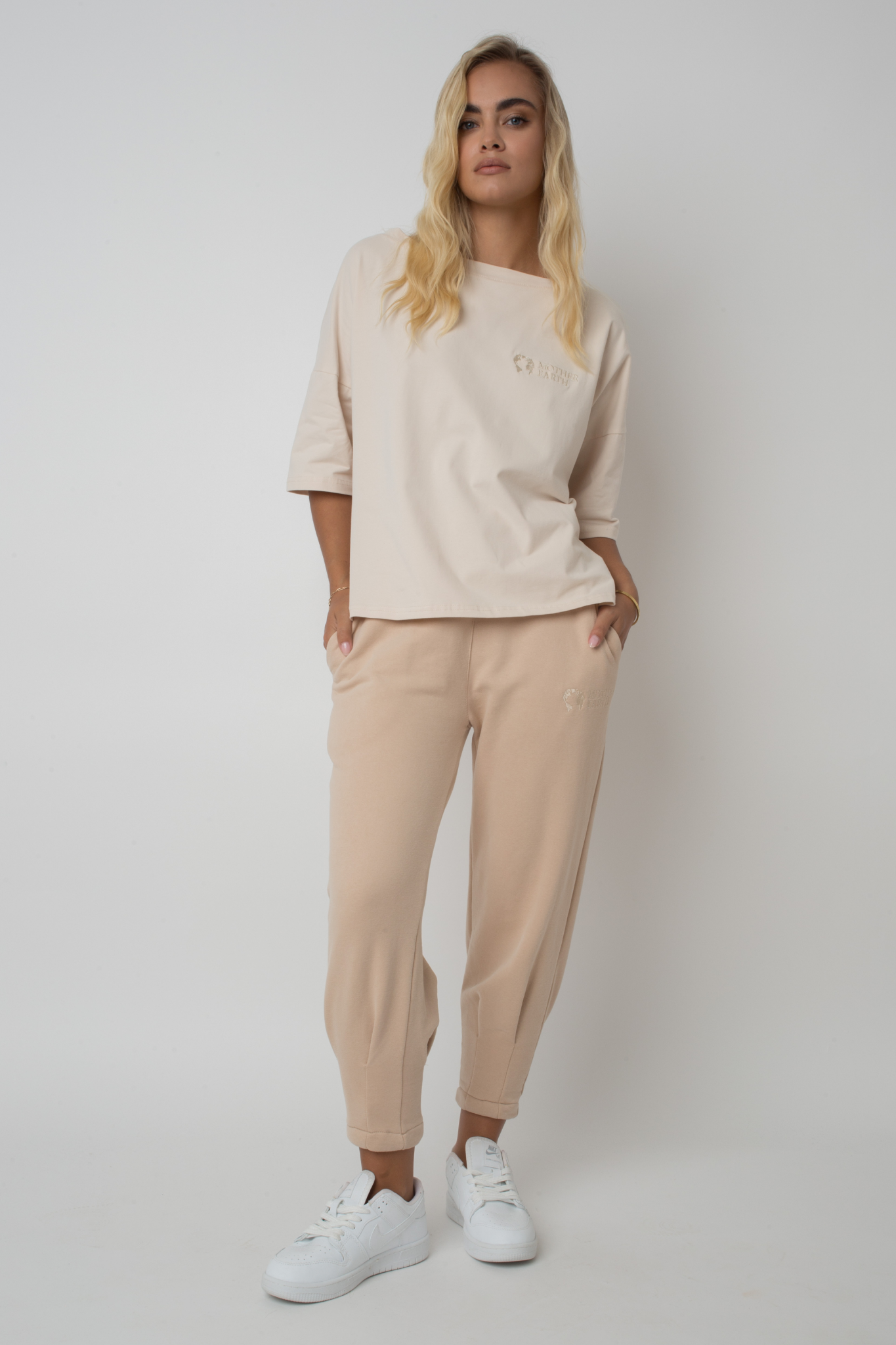 OVERSIZE T-SHIRT LIGHT BEIGE - BIANCA