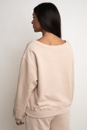 CREWNECK SWEATSHIRT BEIGE - COMINO