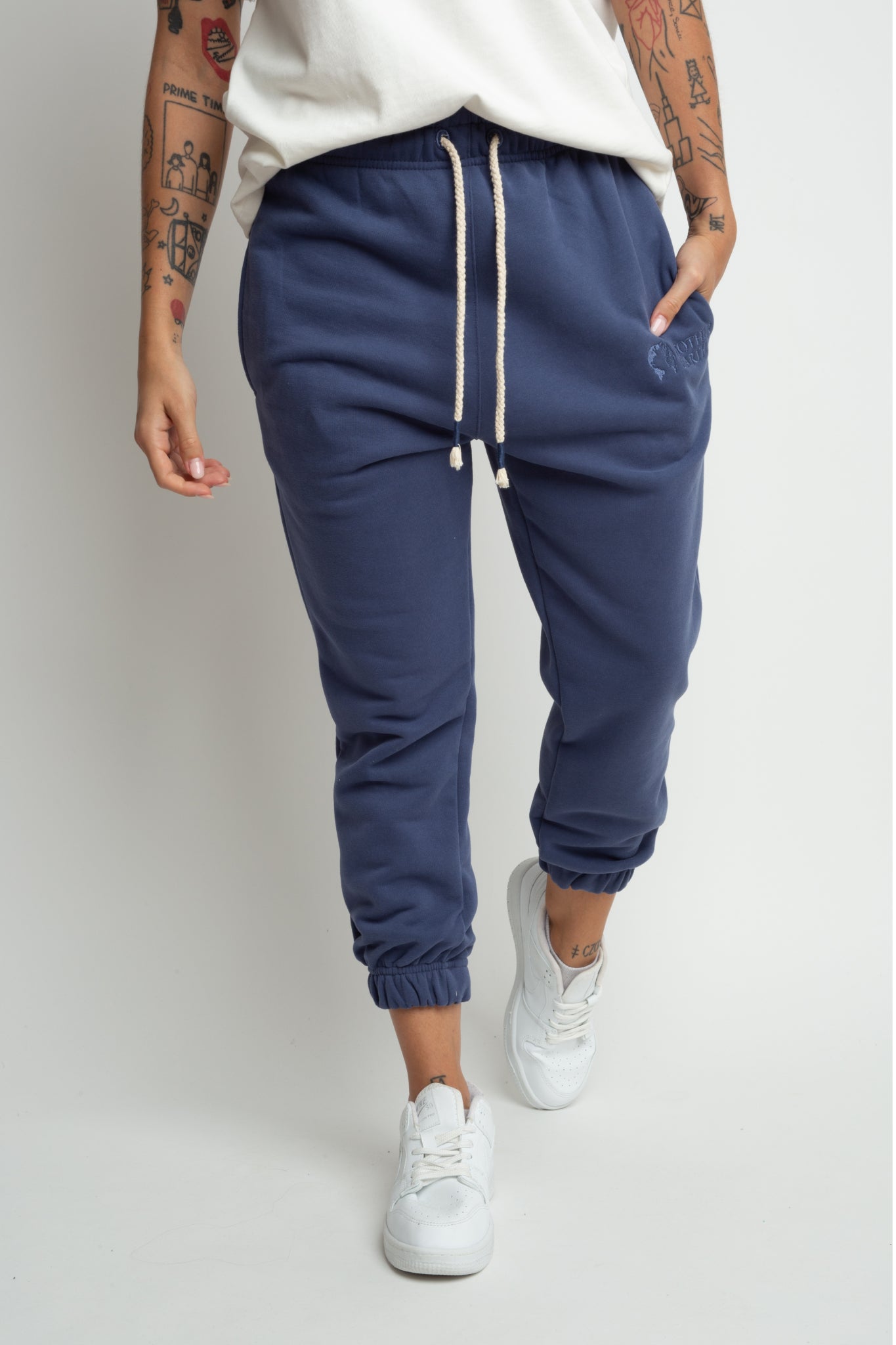 KARPATOS - OVERSIZE UNISEX SWEATPANTS NAVY