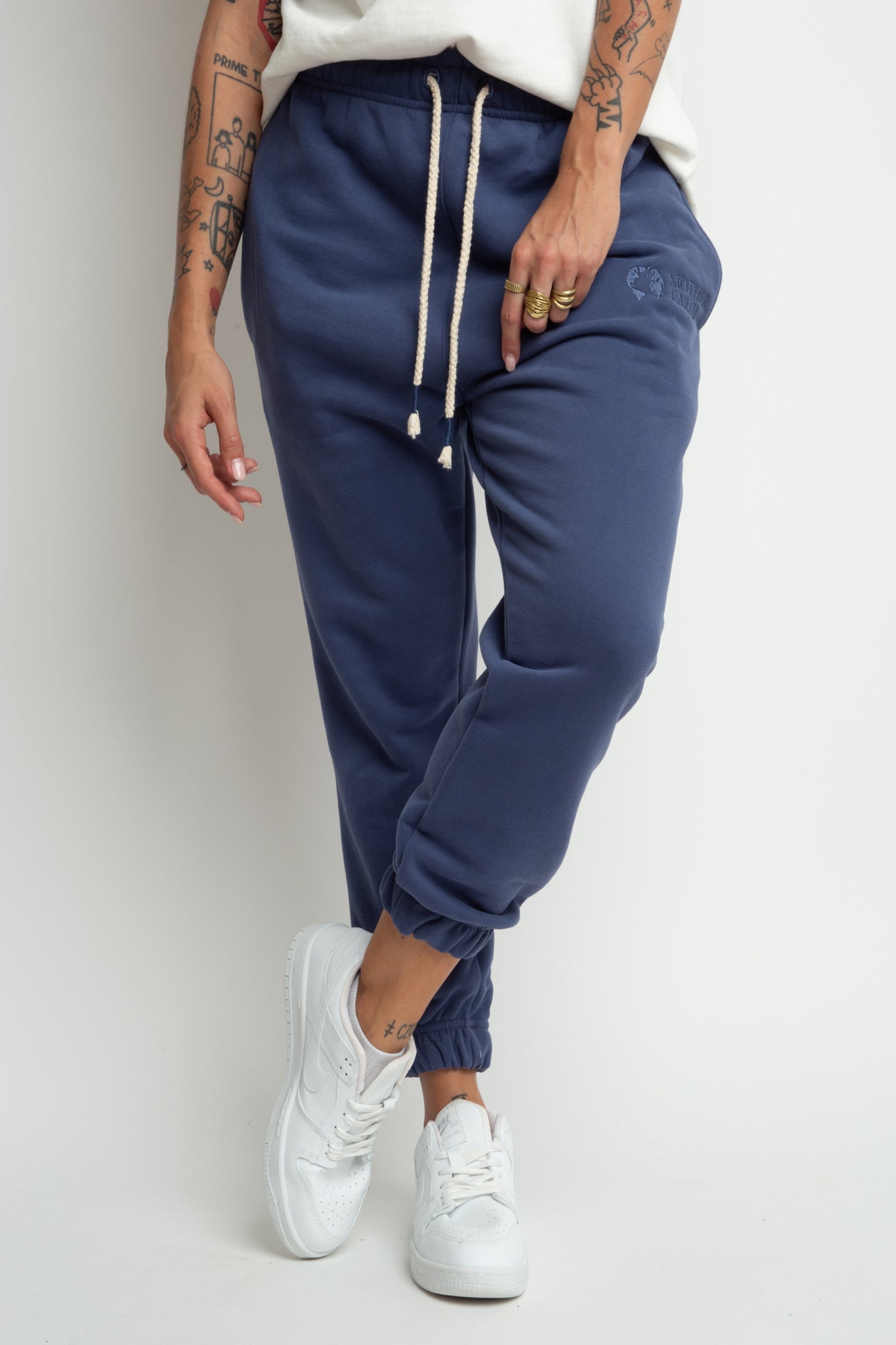 KARPATOS - OVERSIZE UNISEX SWEATPANTS NAVY