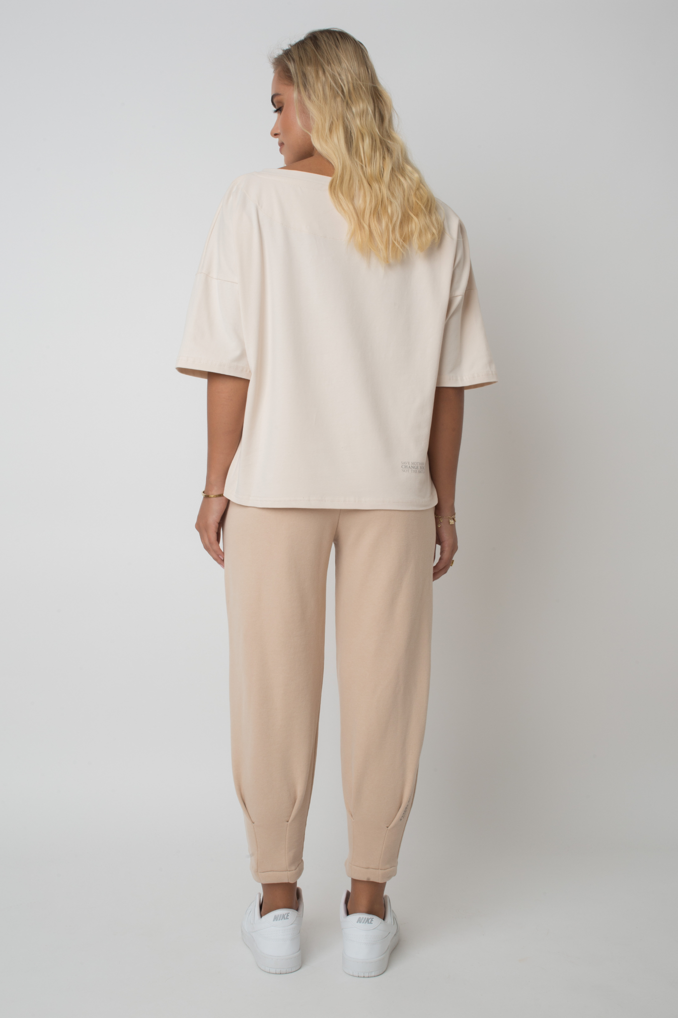 OVERSIZE T-SHIRT LIGHT BEIGE - BIANCA