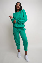 REGULAR FIT GREEN SWEATSHIRT - ARMINA