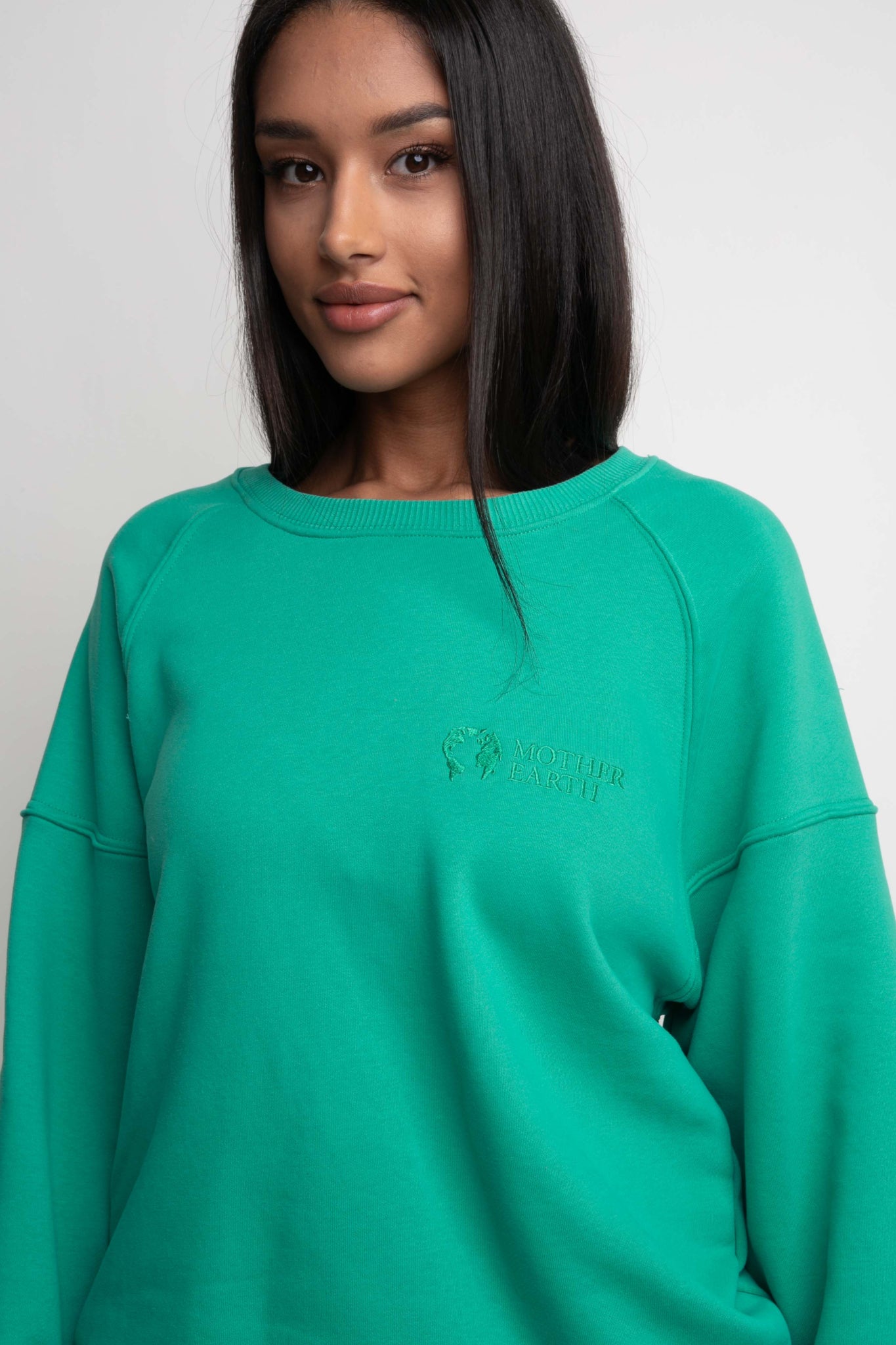 REGULAR FIT GREEN SWEATSHIRT - ARMINA