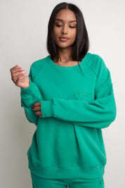 REGULAR FIT GREEN SWEATSHIRT - ARMINA