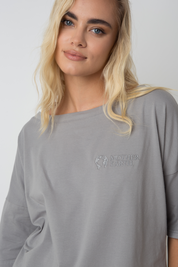 OVERSIZE T-SHIRT ANTHRACITE - BIANCA