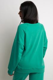 REGULAR FIT GREEN SWEATSHIRT - ARMINA