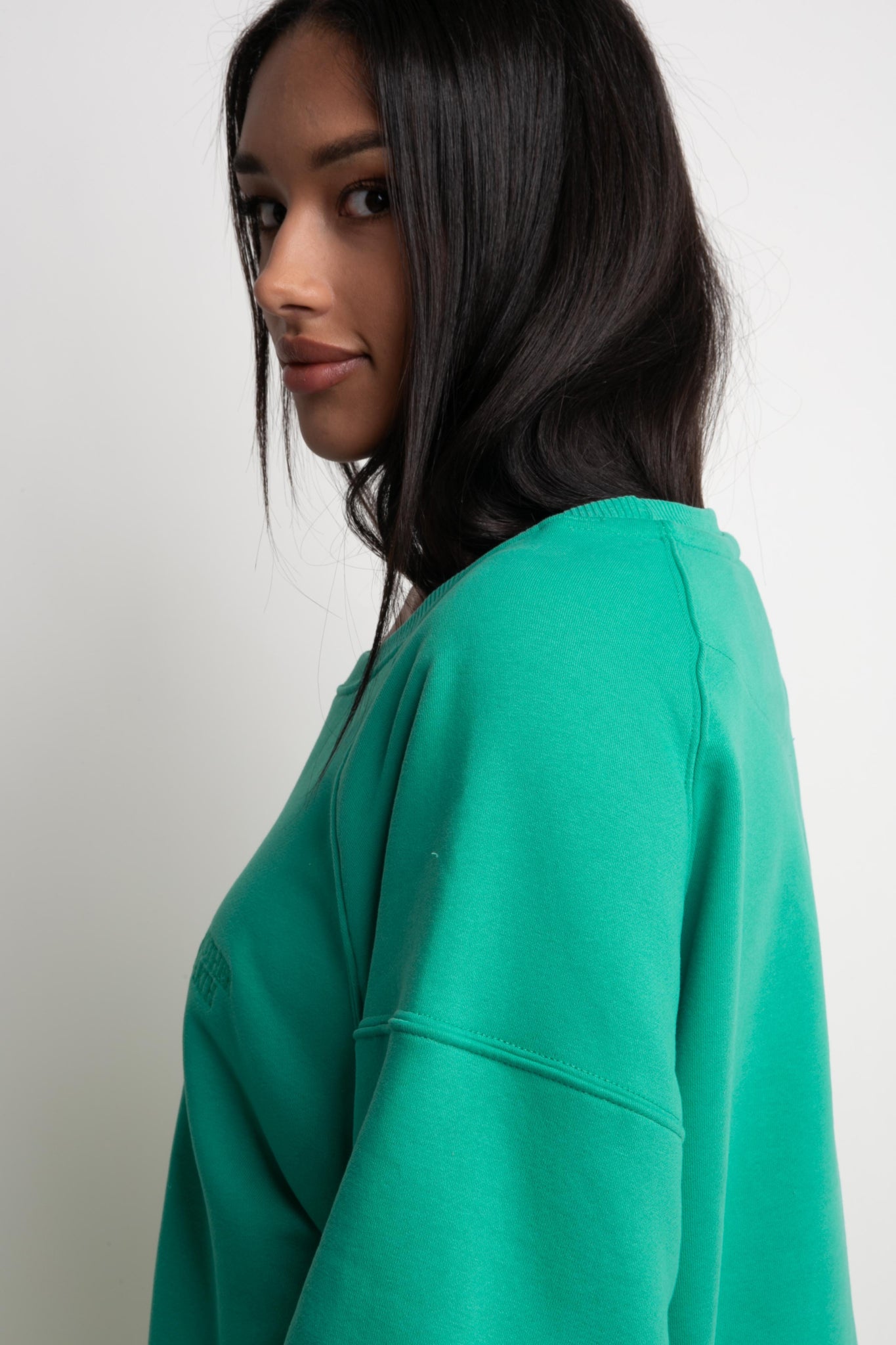 REGULAR FIT GREEN SWEATSHIRT - ARMINA