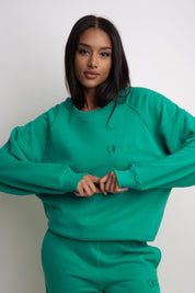 REGULAR FIT GREEN SWEATSHIRT - ARMINA