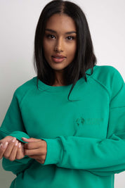 REGULAR FIT GREEN SWEATSHIRT - ARMINA