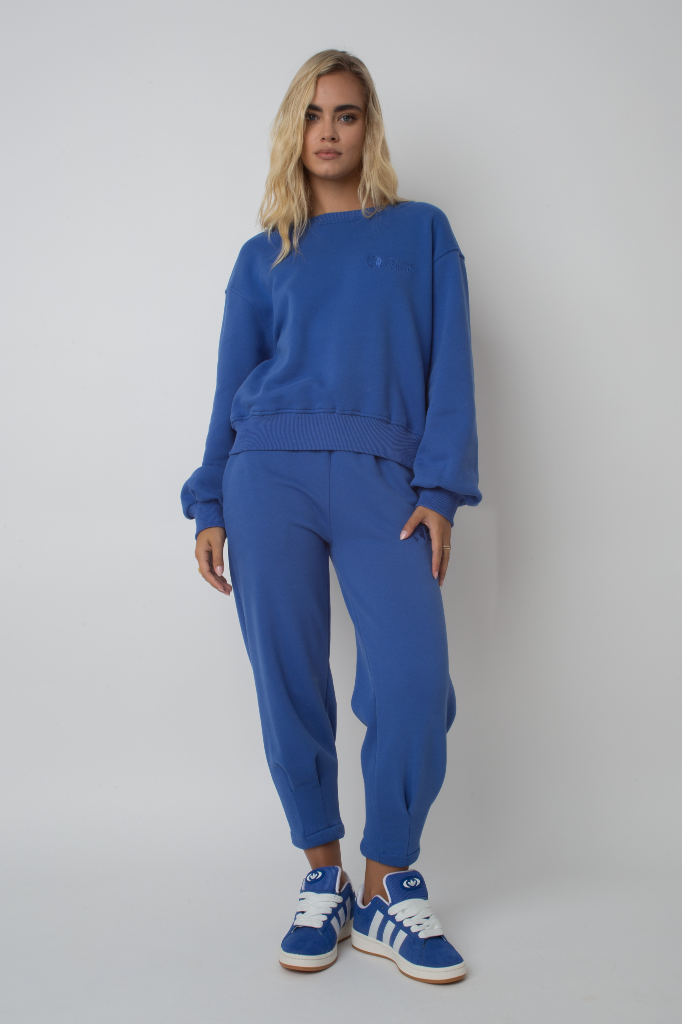 CREWNECK SWEATSHIRT CORNFLOWER - COMINO