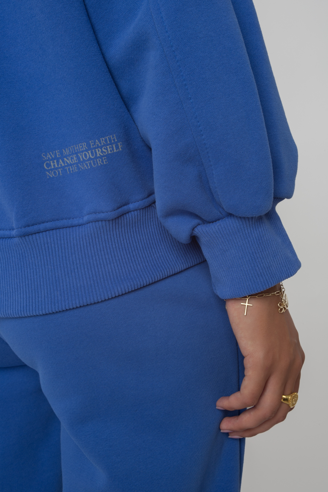 CREWNECK SWEATSHIRT CORNFLOWER - COMINO