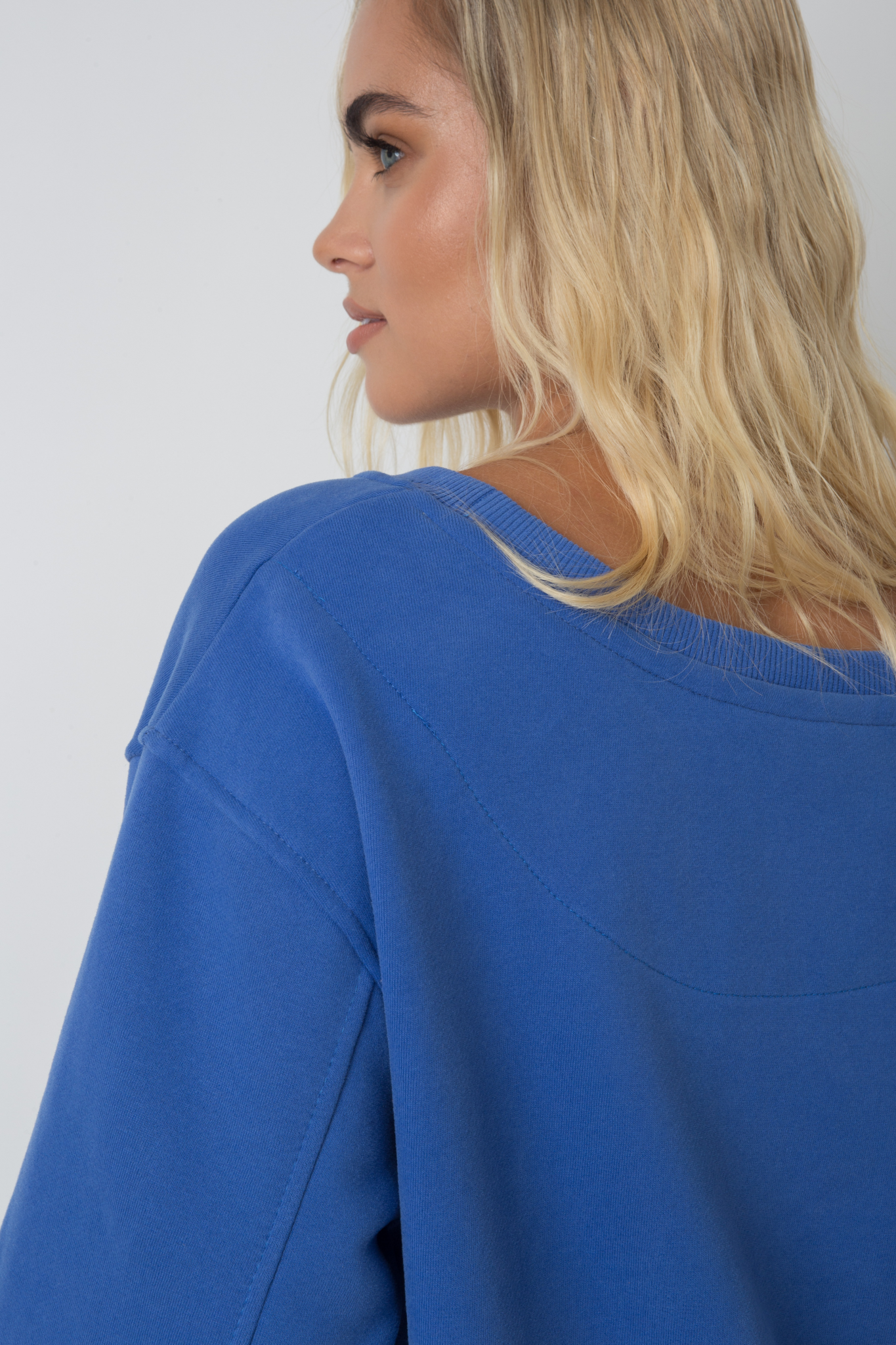 CREWNECK SWEATSHIRT CORNFLOWER - COMINO