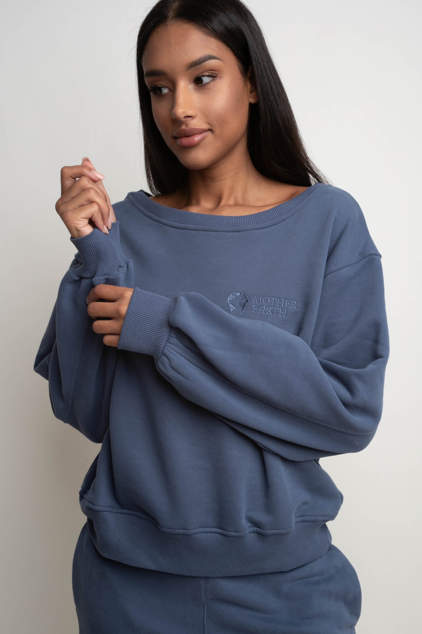 CREWNECK SWEATSHIRT NAVY BLUE - COMINO