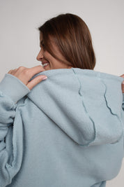 OVERSIZE HOODED SWEATSHIRT BLUE - NESCA