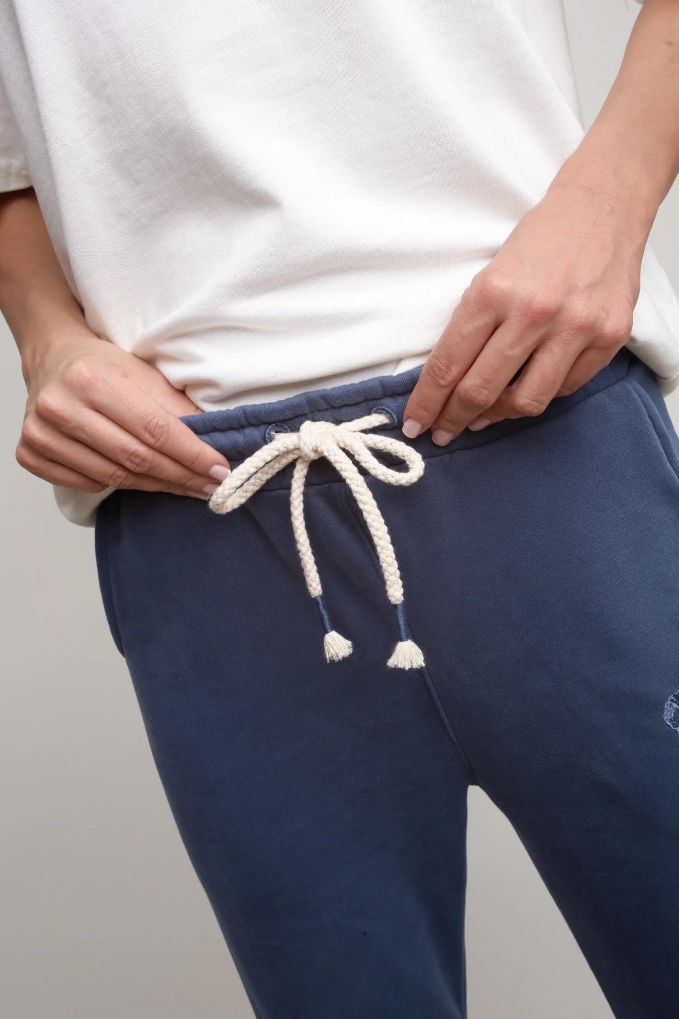 SPODNIE DRESOWE TYPU JOGGER 2nd DROP GRANATOWE - BEGERA