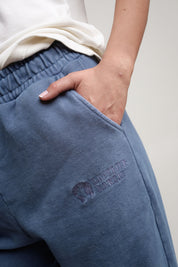 JOGGER TROUSERS WITH WASHED EFFECT, BLUE - BEGERA