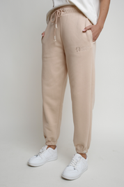 UNISEX BEIGE SWEATPANTS - HANOVER