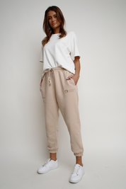 OVERSIZE UNISEX SAND SWEATPANTS - KARPATOS