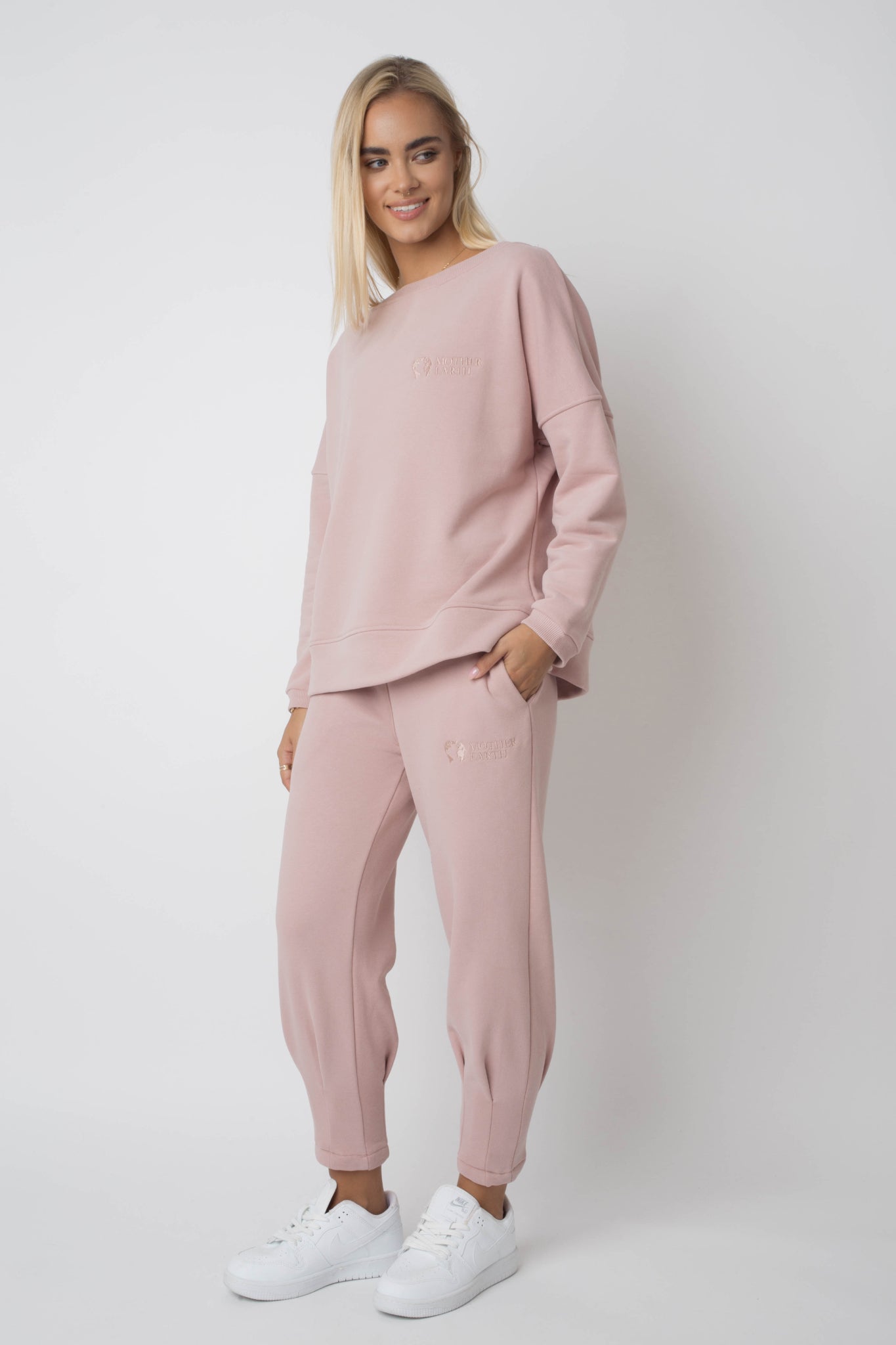 OVERSIZE TRACKSUIT LIGHT PINK - AYSE