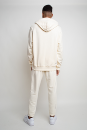 MEN'S ECRU HOODED SWEATSHIRT - ASTON