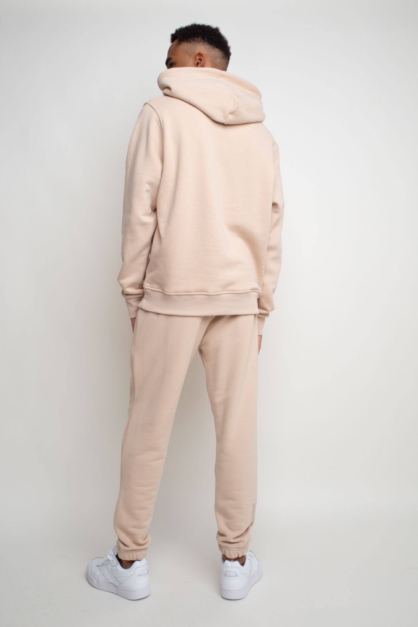 MEN'S BEIGE HOODED SWEATSHIRT - ASTON