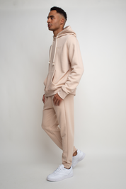 MEN'S BEIGE HOODED SWEATSHIRT - ASTON