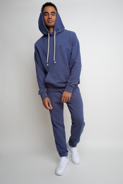 MEN'S NAVY HOODED SWEATSHIRT - ASTON